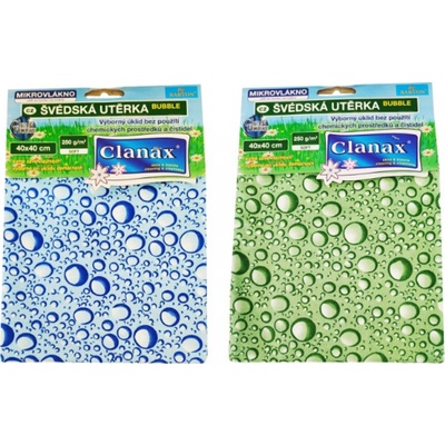 Clanax Bubble Švédska utierka z mikrovlákna 40 x 40 cm 250 g 1 ks