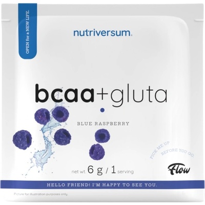 Nutriversum BCAA + Gluta Powder | Flow [6 грама] Синя малина