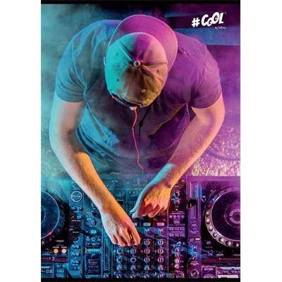 COOL BY VICTORIA Zošit A5 štvorčekový DJ