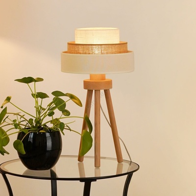 Brilagi - Настолна лампа DENVER LUNETA 1xE27/15W/230V беж/кафяв/крем (BG1146)