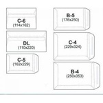 NC Koperty Envelopes dl hk (with strap) white 50 pcs