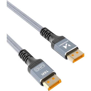 Wozinsky Кабел DisplayPort към DisplayPort с поддръжка на 16K - Wozinsky VESA Certified DisplayPort 2.1 to DisplayPort 2.1 Cable 16K (черен) (200 см) (WPS-16AYL2S)