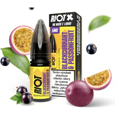 Riot X Salt Blackcurrant & Passionfruit 10 ml 5 mg