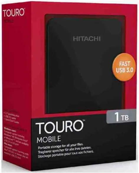 Hitachi Touro Mobile 1TB USB 3.0 HTOLMX3EA10001ABB