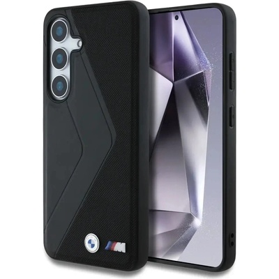 BMW Leather Oversized Stripes MagSafe калъф за Samsung Galaxy S25 - черен (3666339448783)