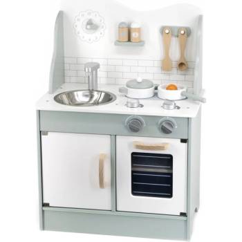 Viga Toys Дървена кухня с аксесоари Viga Toys PolarB - Зелена (44048)