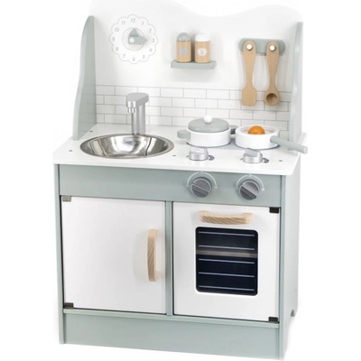 Viga Toys Дървена кухня с аксесоари Viga Toys PolarB - Зелена (44048)