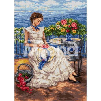 Milena Style Летен спомен - гоблен със схема конци dmc 1: 1