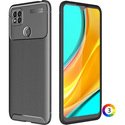 Xiaomi Redmi 9C Удароустойчив Carbon Fiber Калъф и Протектор
