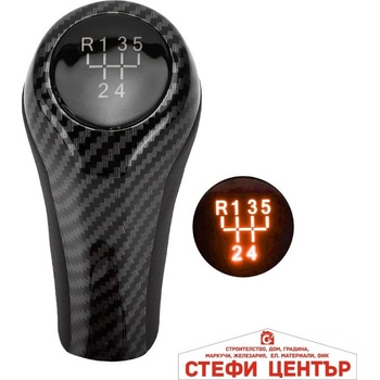 Image 1 of Paolo Топка за скоростен лост pa756 - 5 Скорости - Светеща - Карбон (5854)