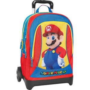 Panini Ученическа раница Panini Super Mario - с подвижна стойка на колелца (71848)