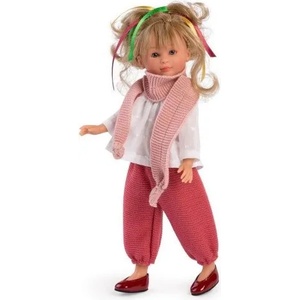 Asi Dolls Кукла Asi Dolls - Силия, с розов шал и плетен панталон, 30 cm (165630)