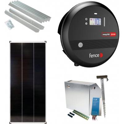 Fencee Premium sada solární ohradník - Kompletní bezpečnostní schránka + 10J zdroj, panel 200 W