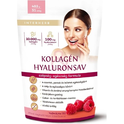 Interherb Prášok kolagén a kyselina hyalurónová 400 g
