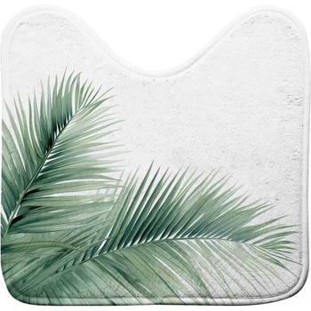 douceur d'intérieur Бял/зелен килим за баня WC 45x45 cm Havane - douceur d'intérieur (1802125)