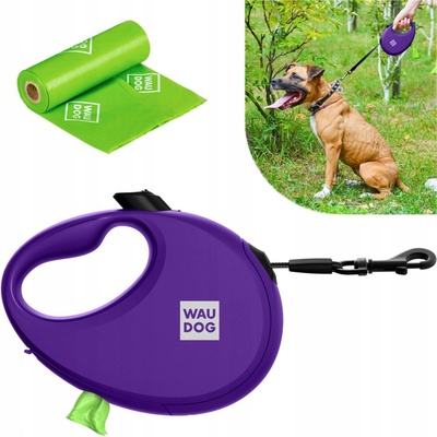 WAUDOG Vodítko automatické R LEASH se zásobníkem na sáčky