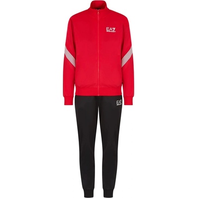 EA7 Man Jersey Tracksuit red/black