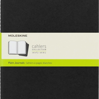 Moleskine Sešity 3 ks černé XL čisté