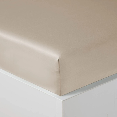 Veba Prostěradlo s gumou TENCEL/COLY hladký mocca 90x200