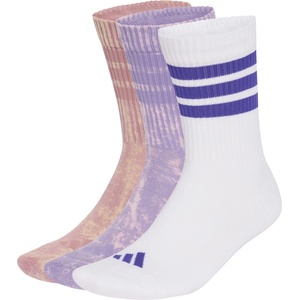 adidas Мъжки спортни чорапи adidas 3 Stripes Cushioned Crew Stone Wash 3 Pair Pack Sports socks - Magic Lilac / Magic Mauve / White / Pure Purple - размер 43-45 (EU) (207-2194-0114)