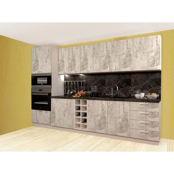 XRM Кухня АНТИК - 18 мм ПДЧ - 2, 75 м. + плот и гръб (kitchen/2750/antic-white/XRM)