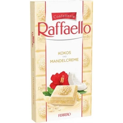 Raffaello Шоколад бял с кокосово-бадемов пълнеж Raffaello 90 гр