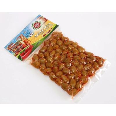 Cretan Farmers Olivy grécke zelené Chilli papričky 250 g