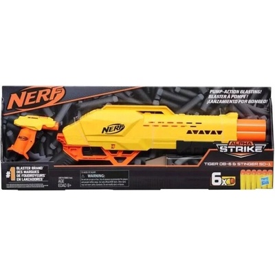 Pistole Nerf Alpha Strike 3 Tiger DB6 a Stinger SD1