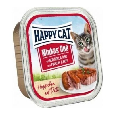 Happy Cat Minkas Duo Poultry & Beef пастет за котки с пиле и говеждо 100gr