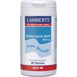 LAMBERTS Хранителна добавка Алфа липоева киселина, Lamberts Alpha Lipoic Acid 300mg 90 Tabs Antioxidant