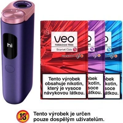 British American Tobacco glo Hyper PRO + 3x VEO náplně Černá – Zboží Dáma