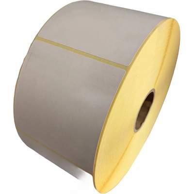 Termo Etiketa 100 mm x 100 mm, Thermo eco, Biela, Dutinka 40 mm, 1000 ks/kotúč, Odlepiteľné lepidlo, Priemer kotúča 133 mm