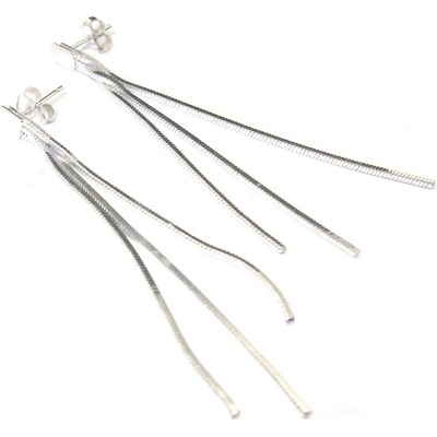 Šperky Nina Stříbrné náušnice dlouhé 925/1000 ns ag H 0119