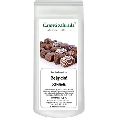 Čajová zahrada Belgická čokoláda černý ochucený čaj černý čaj 90 g