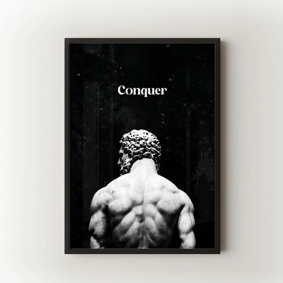 Conquer Velikost: 50x70 cm, Rám: Černý