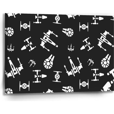 Sablio Obraz Star Wars Vesmírne lode Pattern - 90x60 cm