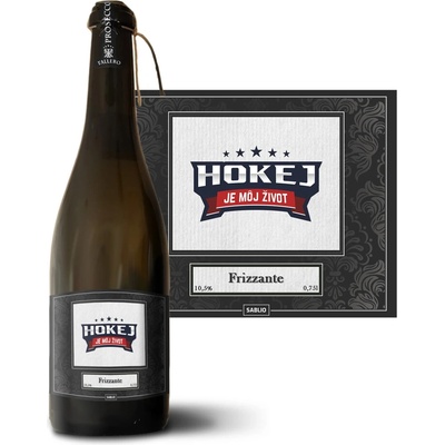 Sablio Hokej je můj život Prosecco biele suché šumivé víno 10,5 % 0,75 l (holá fľaša)