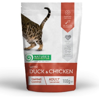 Nature´s Protection cat adult hairball chicken & duck 100 g