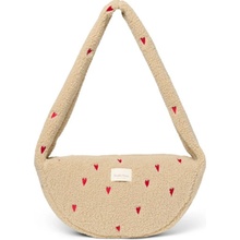 Studio Noos Teddy Mini Cross Body Bag Ecru Hearts