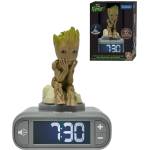 Lexibook Lexibook, Marvel Guardians of the Galaxy, Groot Night Light Alarm Clock, Sounds and Melodies, Backlit LCD Screen, Illuminated, Snooze, Grey/Brown, RL800GG (RL800GG)