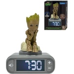 Lexibook Lexibook, Marvel Guardians of the Galaxy, Groot Night Light Alarm Clock, Sounds and Melodies, Backlit LCD Screen, Illuminated, Snooze, Grey/Brown, RL800GG (RL800GG)