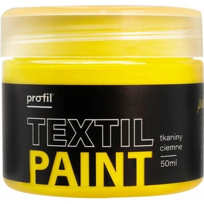 Profil metalická farba na tmavý textil 50 ml 06 citrónová