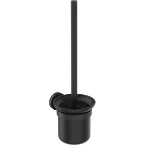 Ideal Standard IOM - Стенна четка за тоалетна, с държач, черно сатенено стъкло/копринено черно A7927XG (A7927XG)