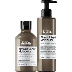 L'Oréal L'Oréal Professionnel Absolut Repair Molecular Комплект - Шампоан и Серум, 300 + 250 ml - ozone