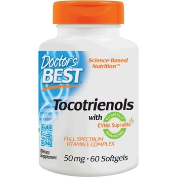 Image 1 of Doctor's Best BEST Tocotrienols / Vitamin E Complex 50 mg [60 Гел капсули]