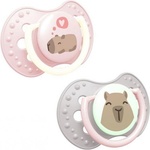LOVI Силиконови залъгалки Lovi - Dynamic CapiChill, 0-6 м, 2 броя, Girl (22/932girl) - ozone