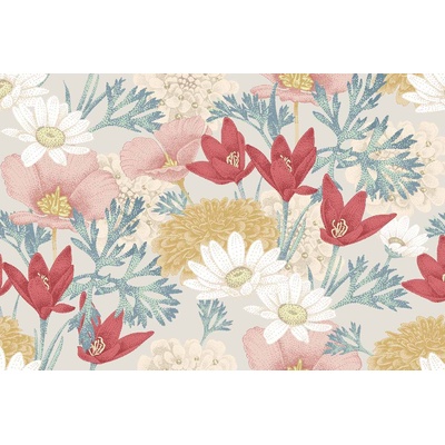 DIMEX ART Флизелинов фототапет ретро флорален мотив 375 x 250 см