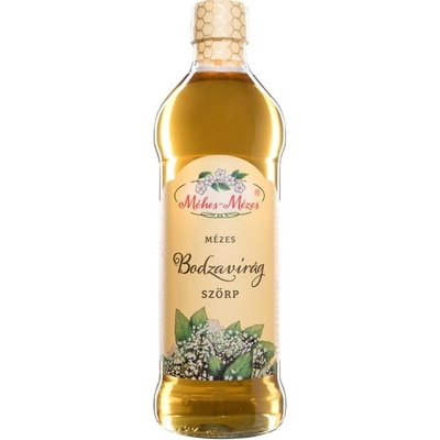 Méhes Mézes Sirup z kvetov bazy s medom 0,5 l