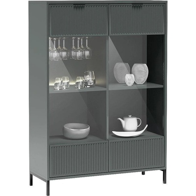 Витрина LinkaStyle LS-8 каменно зелено