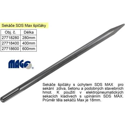 MAGG Sekáč SDS MAX špičák délka 400mm (233426)